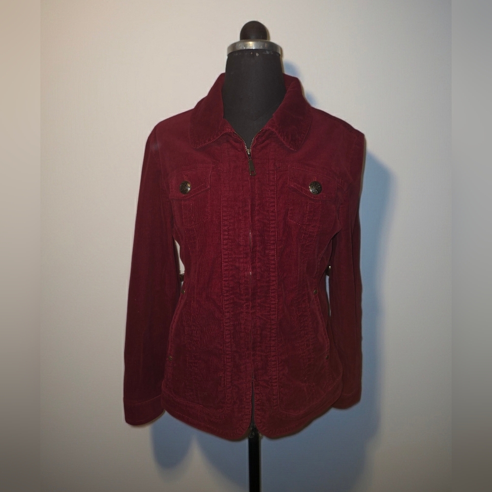 Red corduroy Womens Jacket